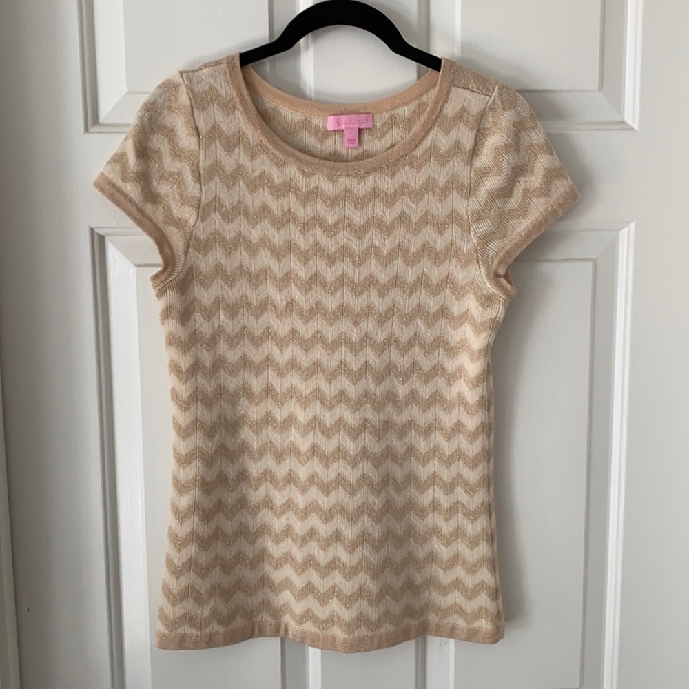 Lilly Pulitzer short sleeve sweater
